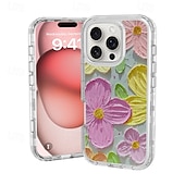 お買い得  iPhone用ケース-電話 ケース 用途 iPhone 16 Pro Max プラス iPhone 15 プロマックスプラス バックカバー 耐衝撃 レトロ風 TPU PC