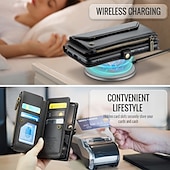 cheap Other Phone Case-Phone Case For Google Pixel 9 Pro Pixel 9 Pro XL Pixel 8 Pro Pixel 8 Pixel 9 Wallet Case Magnetic Zipper Support Wireless Charging Retro TPU PC