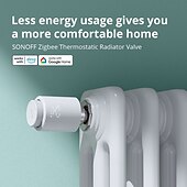 preiswerte Haushaltsgeräte-Zigbee-Thermostat-Heizkörperventil, intelligenter Thermostat mit App-Funktionalität, kompatibel mit Alexa/Home Assistant/Google Home, 1 Stück