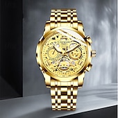 Χαμηλού Κόστους Ρολόγια Quartz-νέα τάση της μόδας casual sports απλή πλήρως αυτόματη κίνηση ανδρικό ρολόι ημερολόγιο αδιάβροχο φως νύχτας μη μηχανικό ρολόι όμορφο και κομψό ανδρικό ρολόι χαλαζία