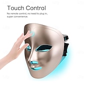 cheap Facial Care Devices-Wireless 7 Colors LED Light Therapy Face Mask Photon Therapy Mask For Skin Rejuvenation Anti Aging Wrinkle Freckle Removal Acne Treatment