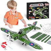 economico Costruzioni giocattolo-giocattoli da costruzione modellini di aerei kit per ragazzi 8-12modello di aereo scala 132 kit di costruzione in metallomodelli di aerei per bambini 8-12i migliori regali di aerei per gli