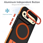 お買い得  その他のスマホケース-電話 ケース 用途 グーグル ピクセル9プロ ピクセル9プロXL ピクセル9 バックカバー スタンド付き 磁石バックル 耐衝撃 レトロ風 PC シリコーン
