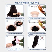 cheap Historical Wigs-Mullet Wig with Bangs 70s Disco Party Mens Hippie Wigs Brown Long Curly Male Wig Halloween Costumes 80s Rocker Wig