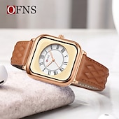 billiga Kvartsklockor-Dam Kvartsklockor Minimalistisk Mode Vardaglig klocka Armbandsur VATTENTÄT Världstid Dekorativ Läder Silikonrem Klocka