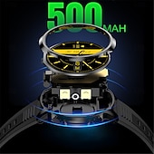 abordables Relojes inteligentes-EX100 Reloj inteligente 1.95 pulgada Smartwatch Reloj elegante Bluetooth Podómetro Recordatorio de Llamadas Seguimiento del Ejercicio Compatible con Android iOS Mujer Hombre Larga espera Llamadas con