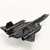 abordables Jouets de construction-183 pièces militaires sr-71 black bird scout petites technologies blocs de construction jouets d&#039;épissure éducatifs pour enfants collection blocs de construction jouets cadeau de noël d&#039;halloween