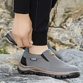 preiswerte Herrenpantoletten &amp; -slipper-Beige Herren-Outdoor-Schuhe zum Reinschlüpfen mit rutschfester, robuster Sohle und schwarzen Akzenten – bequemes Freizeitschuhwerk für den Alltag