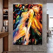 economico Ritratti-dipinto a olio nudo dipinto a mano ritratto di donna dipinto su tela dipinto a mano donne africane dipinto a olio fatto a mano arte murale arredamento moderno dipinto del corpo di donna per casa e