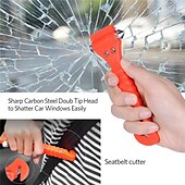 preiswerte Innenraum-Autozubehör-Auto-Sicherheitshammer, 2er-Pack, Autofenster-Glasbrecher und Sicherheitsgurtschneider, 2-in-1-Auto-Notfall-Rettungshammer, Auto-Notfall-Rettungs- und Fluchtwerkzeug