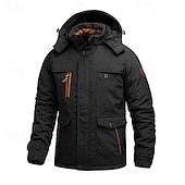 economico Softshell, pile e giacche da escursionismo-Per uomo Giacca con cappuccio Giacca in pile da escursione Inverno All&#039;aperto Tenere al caldo Fodera di vello Giacche in pile Cerniera intera Scalate Campeggio / Escursionismo / Speleologia Viaggi