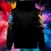 baratos moletons 3d masculinos-Homens Tigre Moletons Moletom Casacos Moletom com capuz Gola Redonda Moda Impressão 3D Festa Feriado Streetwear Preto Com Cordão Outono Inverno Designer