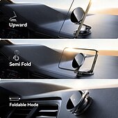 cheap Car Holder-Dashboard Phone Holder Portable Foldable Magnetic Phone Holder for Car Compatible with Wireless Charging