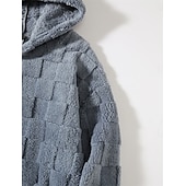 cheap Fleece Sweatshirts-Men&#039;s Fleece Hoodie Black White Gray Hooded Plain Pocket Sports &amp; Outdoor Daily Holiday Streetwear Cool Casual Winter Spring &amp;  Fall Clothing Apparel Hoodies Sweatshirts