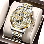 Χαμηλού Κόστους Ρολόγια Quartz-νέα τάση της μόδας casual sports απλή πλήρως αυτόματη κίνηση ανδρικό ρολόι ημερολόγιο αδιάβροχο φως νύχτας μη μηχανικό ρολόι όμορφο και κομψό ανδρικό ρολόι χαλαζία