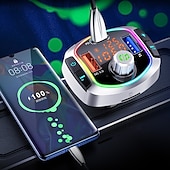 お買い得  車用Bluetoothキット/ハンズフリー-pd18 FMトランスミッター カーMP3プレーヤー デュアルUSBハンズフリーBluetoothアダプター