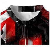 abordables Maillots pour hommes-Homme Maillot Velo Cyclisme Manche Courte Cyclisme Tee-shirt Maillot avec 3 poches arrière VTT Vélo tout terrain Respirable Séchage rapide Conception anatomique Mèche Rouge vin Rouge Bleu Bloc de