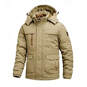 economico Softshell, pile e giacche da escursionismo-Per uomo Giacca con cappuccio Giacca in pile da escursione Inverno All&#039;aperto Tenere al caldo Fodera di vello Giacche in pile Cerniera intera Scalate Campeggio / Escursionismo / Speleologia Viaggi