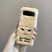 abordables Carcasas Samsung-teléfono Funda Para Z Flip 6 Z Flip 5 Z Flip 4 Z Flip 3 Funda Trasera Antigolpes Retro Felpa