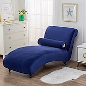 abordables Housse de canapé-housse de chaise longue en velours housse de luxe pour salon housse de chaise longue d&#039;intérieur extensible ultra douce lavable en machine