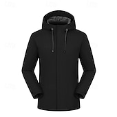 cheap Fleece &amp; 3 in 1 Jackets-Men&#039;s Softshell Jacket Hiking Jacket Outdoor Windproof Water Resistant Lightweight Jacket Windbreaker Jacket Traveling Black Light Grey Grey
