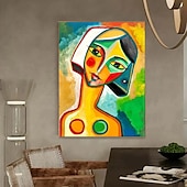 voordelige Schilderijen van mensen-pablo picasso vrouwen abstract olieverfschilderij met de hand geschilderd pablo picasso canvas kunst schilderij muur pablo picasso stijl schilderij voor woonkamer slaapkamer huisdecoratie muurkunst
