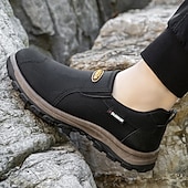 preiswerte Herrenpantoletten &amp; -slipper-Beige Herren-Outdoor-Schuhe zum Reinschlüpfen mit rutschfester, robuster Sohle und schwarzen Akzenten – bequemes Freizeitschuhwerk für den Alltag