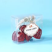 abordables Guirlandes lumineuses à piles-Guirlande lumineuse élégante pour réception de mariage, 1 pièce de 1,65 m à 10 LED, pour la Saint-Valentin, en fer, pour une demande en mariage, un festival, une atmosphère intérieure, une