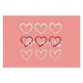 cheap Placemats &amp; Coasters &amp; Trivets-Valentine&#039;s Day Placemats Set of 4 Romantic and Decorative Table Mats Featuring Heart or Rose Patterns Durable and Heat-Resistant Perfect for Adding a Touch of Love to Your Dining Table Decor