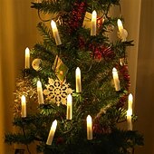 お買い得  クリスマスのあかり-20LED キャンドルストリングライト USB 電源 LED 温白色 クリップオン フレームレス コーンキャンドル 新年 ホリデー ファミリー パーティー ホリデー ホーム クリスマスツリー デコレーション ライト