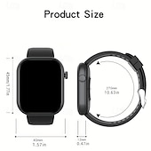 Χαμηλού Κόστους Smartwatch-ανδρικό έξυπνο ρολόι 2,01 ιντσών υψηλής ευκρίνειας πλήρους οθόνης αφής αθλητικά έξυπνα ρολόγια κλήσης/απάντησης τηλεφώνων ύπνου βήμα θερμίδων παρακολούθησης δραστηριότητας πληροφορίες κλήσης προτροπή