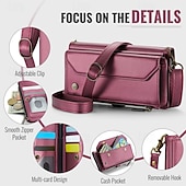 baratos Capa Samsung-telefone Capinha Para Dobra Z 6 Z Fold 5 Z Fold 4 Z Fold 3 Capa para Cartão Wallet Com Suporte Magnética Zíper Retro TPU PC