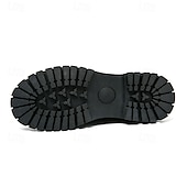 abordables Semi-formel-chaussures oxford à plateforme en similicuir verni pour hommes avec semelle crantée épaisse - chaussures formelles et décontractées élégantes pour le bureau, les événements et les fêtes