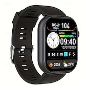 Χαμηλού Κόστους Smartwatch-ανδρικό έξυπνο ρολόι 2,01 ιντσών υψηλής ευκρίνειας πλήρους οθόνης αφής αθλητικά έξυπνα ρολόγια κλήσης/απάντησης τηλεφώνων ύπνου βήμα θερμίδων παρακολούθησης δραστηριότητας πληροφορίες κλήσης προτροπή