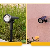 economico Fari Esterni-faretto da giardino impermeabile a 7 LED/10 LED alimentato ad energia solare, luce da parete esterna regolabile per luce da parete esterna per patio