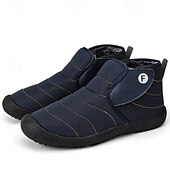 cheap Winter &amp; Snow Boots-Men&#039;s Insulated Winter Snow Boots – Waterproof Slip-On Ankle Boots with Faux Fur Lining, Anti-Slip Sole for Outdoor Hiking &amp; Cold Weather