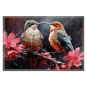 cheap Placemats &amp; Coasters &amp; Trivets-Valentine&#039;s Day Placemats Set of 4 Romantic and Decorative Table Mats Featuring Heart or Rose Patterns Durable and Heat-Resistant Perfect for Adding a Touch of Love to Your Dining Table Decor