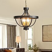 economico Luci a sospensione-Lampadario a 4 luci per sala da pranzo, lampada a sospensione per isola, 110-240 V, 41 cm