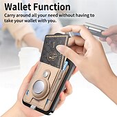 economico Cover per iPhone-telefono Custodia Per iPhone 16 Pro Max Plus iPhone 15 Pro Max Plus Universali Custodia ad adsorbimento magnetico Con supporto A calamita Supporto a molla TPU pelle sintetica