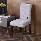 abordables Funda para silla de comedor-Funda elástica para silla de comedor, funda elástica y duradera para silla de comedor con respaldo alto, ideal para proteger y refrescar las sillas de comedor, agrega comodidad y estilo a la decoración de su comedor