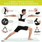 cheap Braces &amp; Supports-Posture Corrector for Men and Women, Adjustable Upper Back Brace, Muscle Memory Support Straightener, Providing Pain Relief from Neck, Shoulder, and Upper and Lower Back