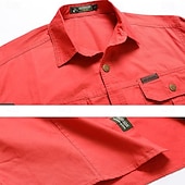economico camicie western da uomo-Per uomo Bandiera americana degli Stati Uniti Cervo Camicie da lavoro Camicia occidentale Camicia da carico Manica lunga Occidentale Informale Sportivo Per uscire Da caccia Inverno Primavera &amp; Autunno