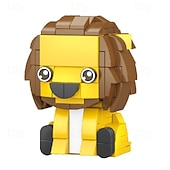 cheap Building Toys-8PCS Party Favors for Kids Goodie Bags Mini Building Blocks Animal World Tiger Building Blocks SetBuilding Sets Stem Toys for Birthday Party GiftGoodie Bags PrizeCake Topper