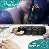 お買い得  矯正装具＆サポーター-ユニセックスの前腕と手首のサポートスプリントブレース、手根管用の二重固定手首ブレース、調節可能な夜間の前腕固定ブレーススプリント