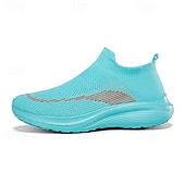economico Sneakers da uomo-sneakers slip-on rosse leggere da uomo | tomaia in flyknit traspirante con suola comoda per attività casual e sportive
