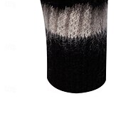 cheap Men&#039;s Pullover Sweater-Men&#039;s Pullover Sweater Jumper Knit Sweater Ribbed Knit Regular Knitted Stripe Crew Neck Fashion Basic Daily Wear Date Clothing Apparel Fall &amp; Winter Black M L XL