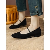 cheap Women&#039;s Flats-Women&#039;s Retro Brown Suede Flats – Elastic Strap Ballet Shoes with Pleated Detailing, Perfect for Casual Outings and Vintage-Inspired Fashion
