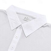 cheap Men&#039;s Classic Polo-Men&#039;s Corduroy Shirt Golf Shirt Work Casual Lapel Long Sleeve Basic Modern Solid Color Buttons Spring &amp;  Fall Regular Fit Wine Black White Yellow Sky Blue Light Grey Corduroy Shirt