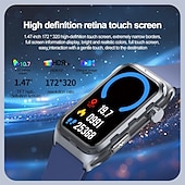 tanie Inteligentne bransoletki-696 TK79 Inteligentny zegarek 1.47 in Inteligentne Bransoletka Bluetooth EKG + PPG Monitorowanie temperatury Krokomierz Kompatybilny z Android iOS Damskie Męskie Powiadamianie o wiadomości IPX-0 27mm