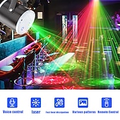זול תאורת במה-מקרן מסיבת דיסקו לד עם usb, אורות מסיבת במה strobe המופעלים על ידי סאונד אור אפקט מקורה למועדונים, ברים, ליל כל הקדושים, חג המולד ומסיבות